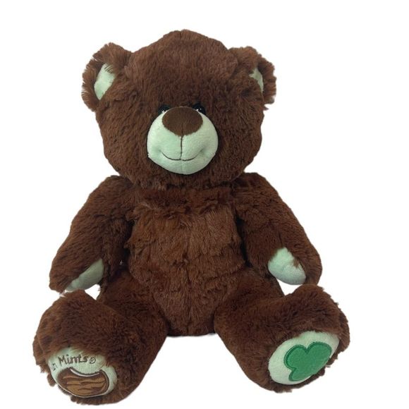 Build-A-Bear Girl Scouts Thin Mint Cookie Teddy Bear Plush Stuffed Animal Brown - Picture 1 of 15